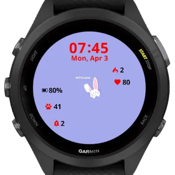 Cute Bunny Easter Day Garmin watch face preview