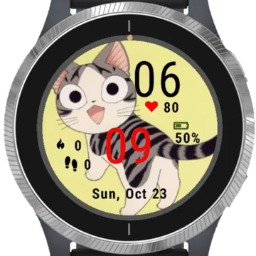 Cute Cat 2 Garmin watch face preview