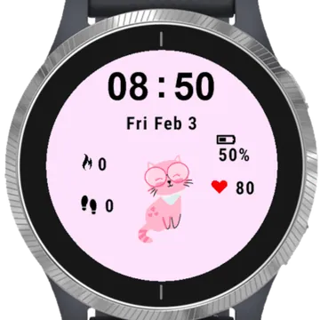 Cute Cat Garmin watch face preview