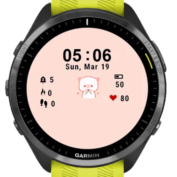 Cute Cat Garmin watch face preview