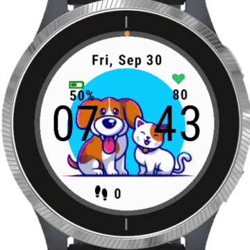 Cute Dog Garmin watch face preview