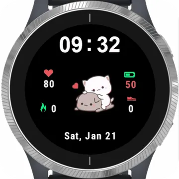 Cute DPS Garmin watch face preview