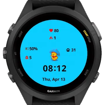 Cute Duck Garmin watch face preview