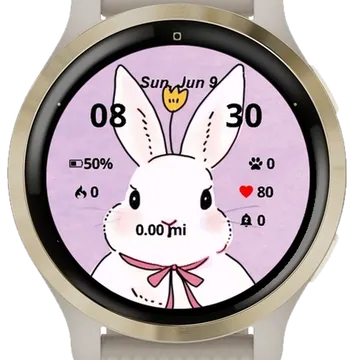 Cute Easter Wallpaper Garmin watch face preview