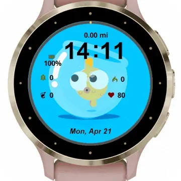 Cute Fish Garmin watch face preview