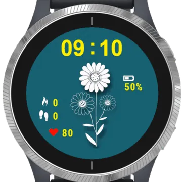 Cute Flower Garmin watch face preview