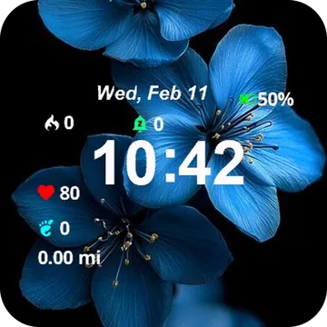Cute Flowers Garmin watch face preview