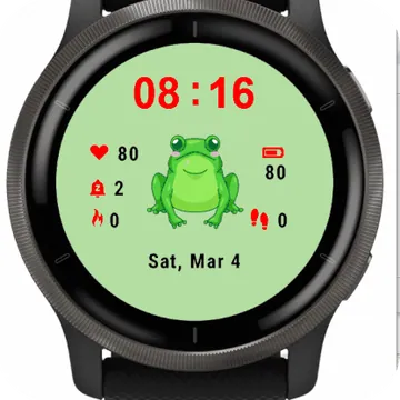 Cute Fog Garmin watch face preview