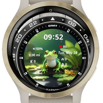 Cute Fog Garmin watch face preview