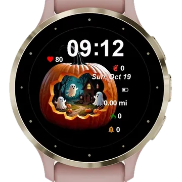 Cute Ghost Garmin watch face preview