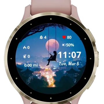 Cute Girl Garmin watch face preview