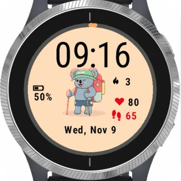 Cute Koala Garmin watch face preview