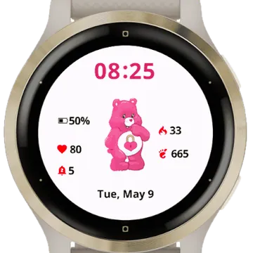 Cute Little Bear Garmin watch face preview