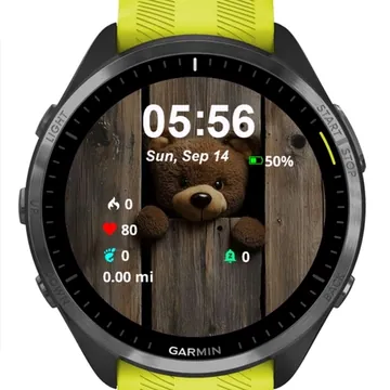 Cute Little Bear Garmin watch face preview
