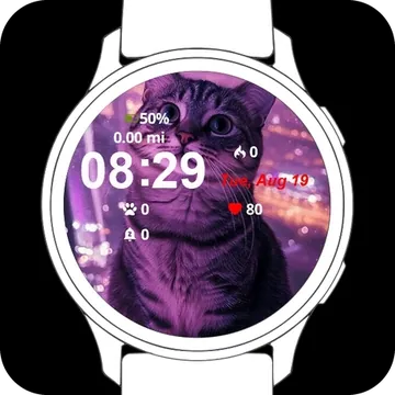 Cute Little Cat Garmin watch face preview