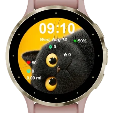 Cute Little Cat Garmin watch face preview