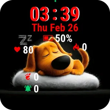 Cute Little Dog Garmin watch face preview
