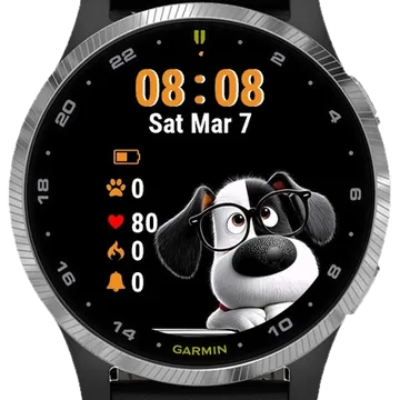 Cute Little Dog Garmin watch face preview