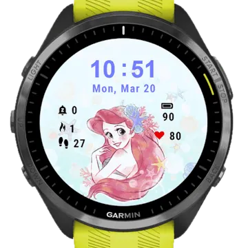 Cute Little Princess Garmin watch face preview