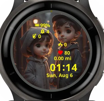 Cute Little XX Garmin watch face preview