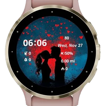 Cute Lovely Garmin watch face preview