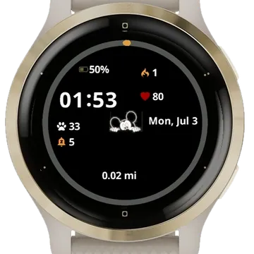Cute Mouse 1 Garmin watch face preview