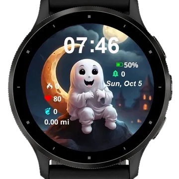 Cute Phantom Garmin watch face preview