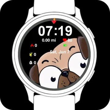 Cute Puppy Garmin watch face preview