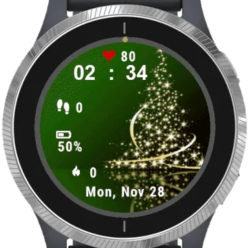 Cute Tree Garmin watch face preview