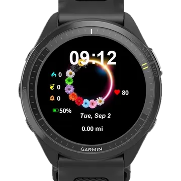 Cycle of Bloom Garmin watch face preview