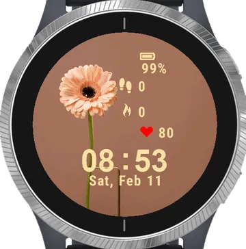 Daisy Flower Garmin watch face preview