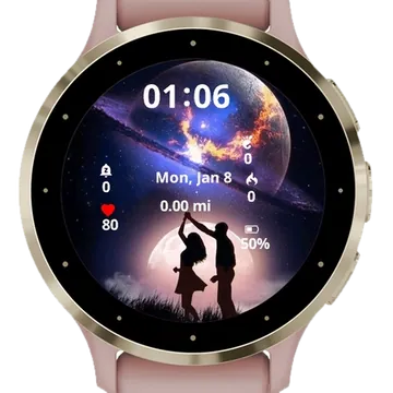 Dance on the threshold of the moon Garmin watch face preview