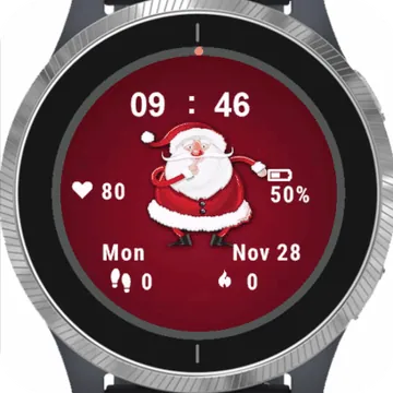Dance Santa Garmin watch face preview