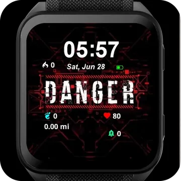 Danger Garmin watch face preview