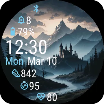 Dark Castle Garmin watch face preview
