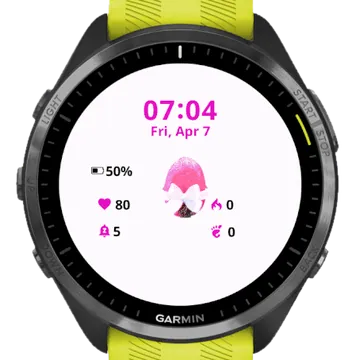 Dark Painted Garmin watch face preview