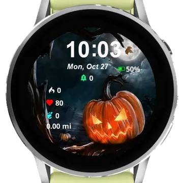 Dark Pumpkin Garmin watch face preview