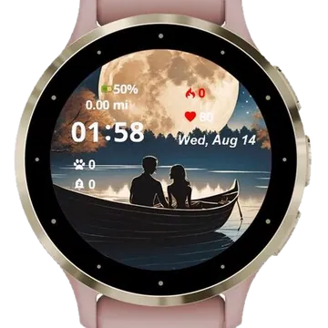 Date Night Beauty Elegant Romantic Garmin watch face preview