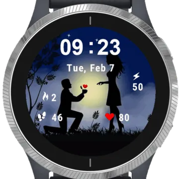 Date Night Garmin watch face preview