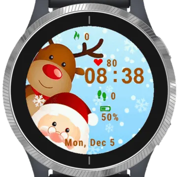 Decoration Christmas Garmin watch face preview