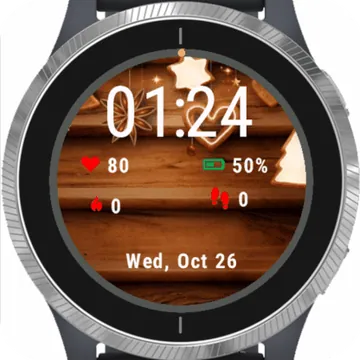 Decoration Christmas Garmin watch face preview