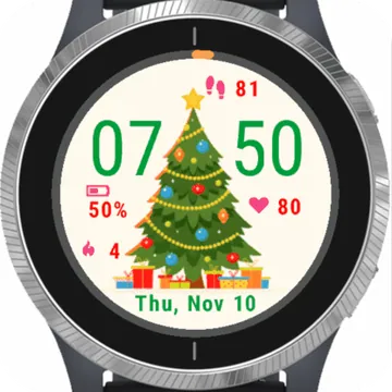 Design Christmas Tree Garmin watch face preview