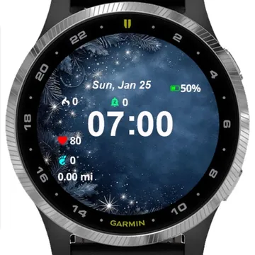 Design Christmas Garmin watch face preview