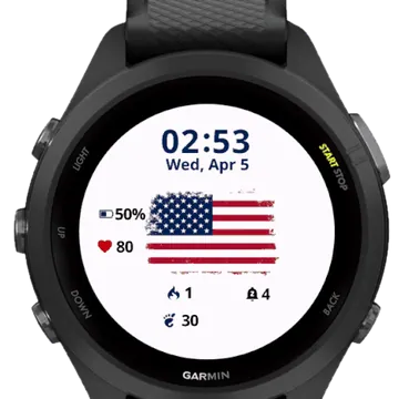 Design Flag Garmin watch face preview