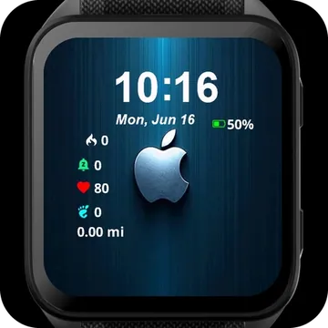 Diamond Apple Garmin watch face preview