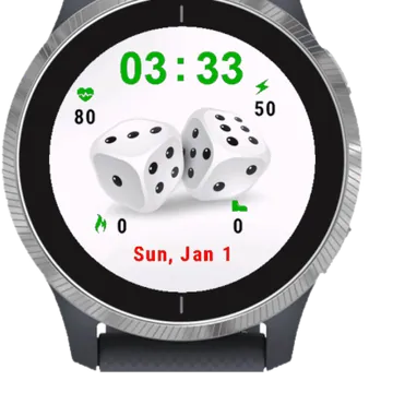 Dice Garmin watch face preview
