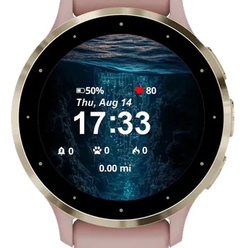 Digital Abyss Garmin watch face preview