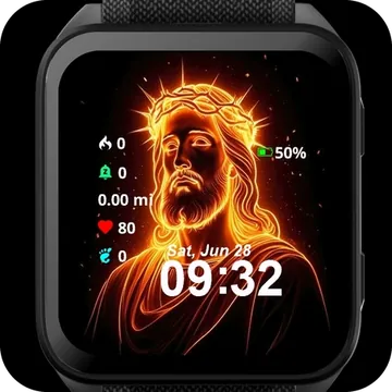 Divine Flame Garmin watch face preview