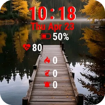 Dock Middle Lake Garmin watch face preview