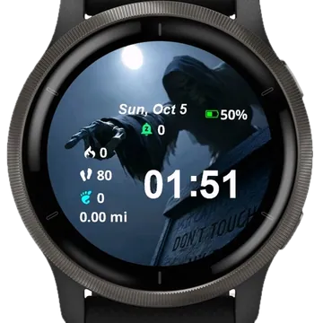 Don-t Touch my Phone Garmin watch face preview
